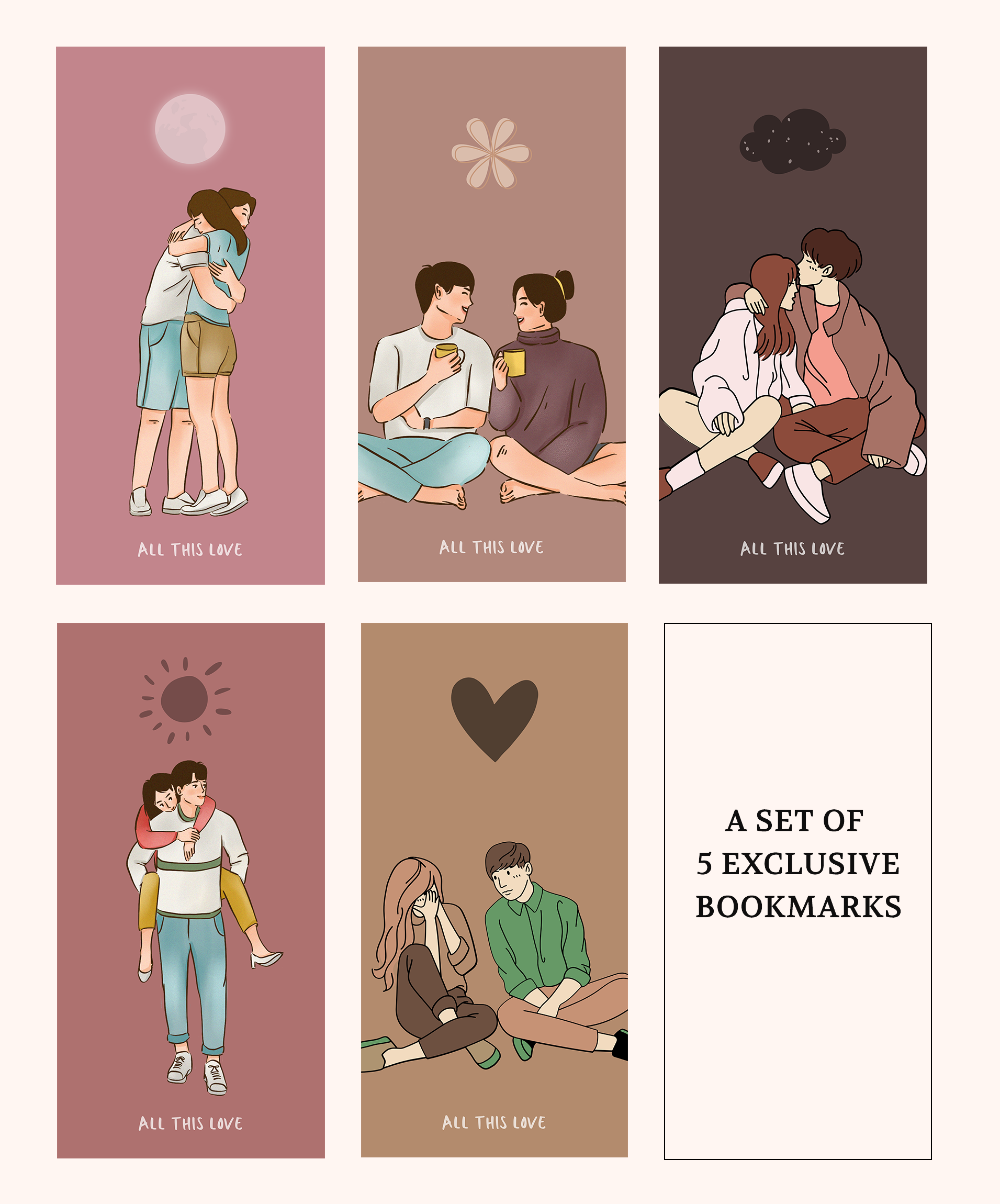Exclusive Bookmark Set of 5