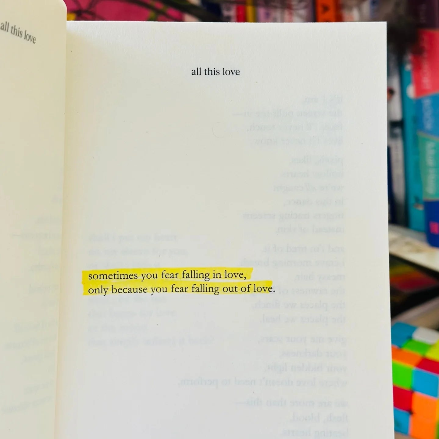 All This Love - Poetry Book - SIGNED EDITION