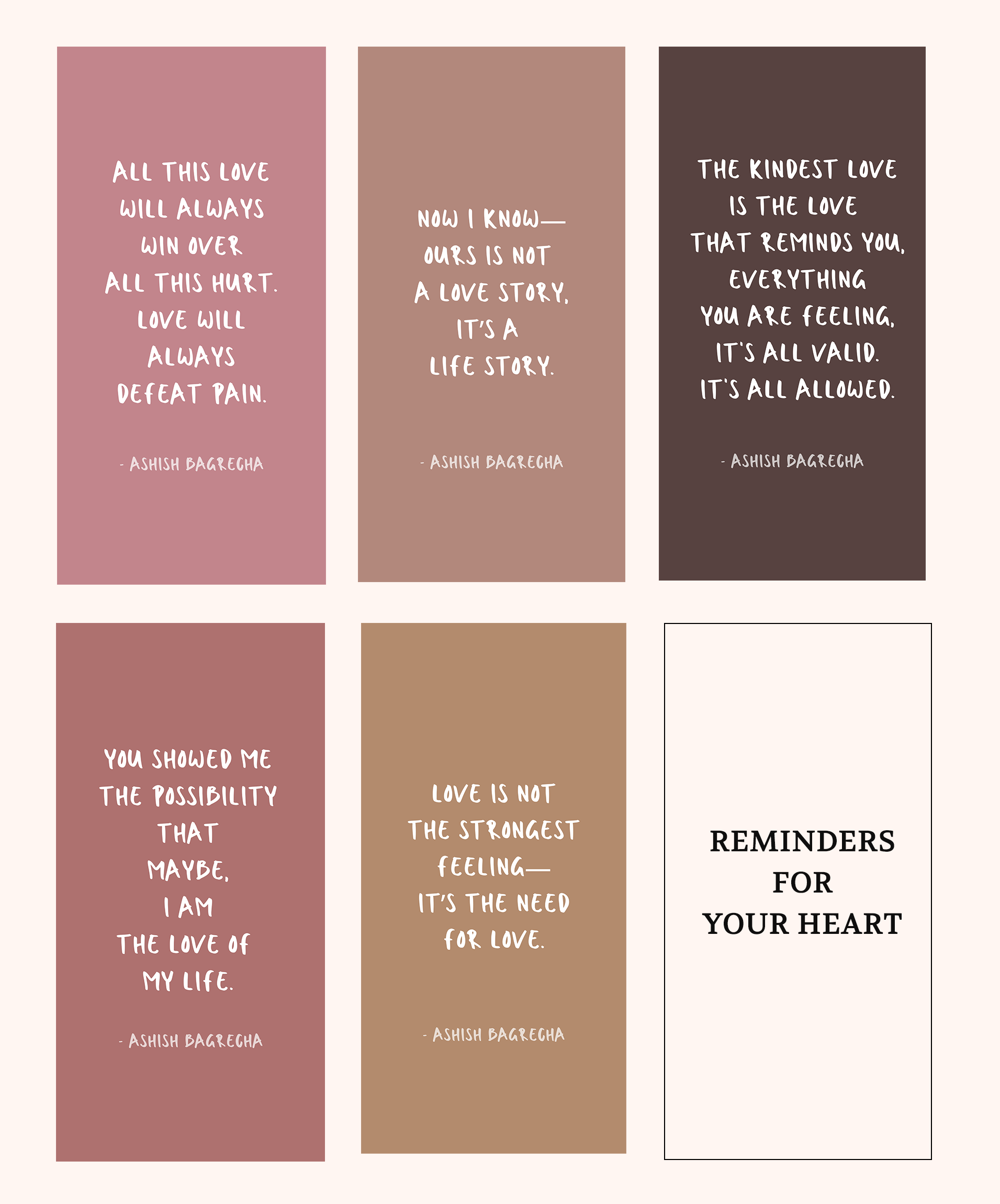 Exclusive Bookmark Set of 5